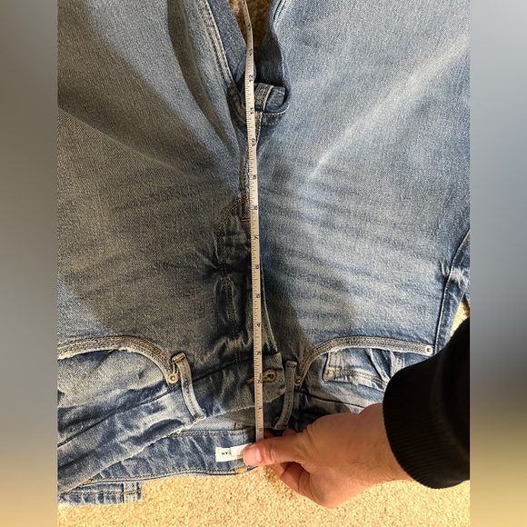 Good American Good '90S Wide Leg | Relaxed Crossover Jeans GNICOW384T Size 4/27 - Picture 12 of 16